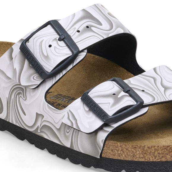 Birkenstock Arizona Birko-Flor Sandals – Black/White Marbled – NWT - Picture 8 of 8